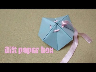 DIY: gift paper box || paper craft || handmade paper box