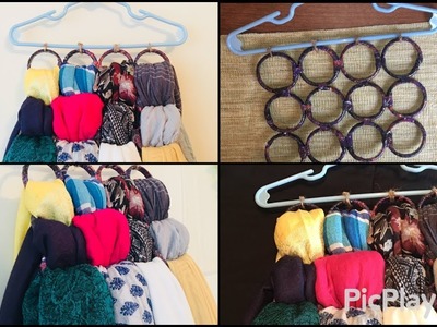 DIY Hijab hangers. Organizers || Easy tutorial || Make your own hijab organizers
