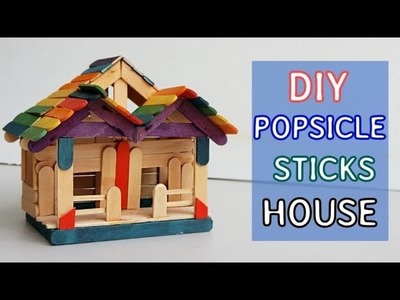 DIY How To Make House Using Ice Cream Sticks || pop stick craft india