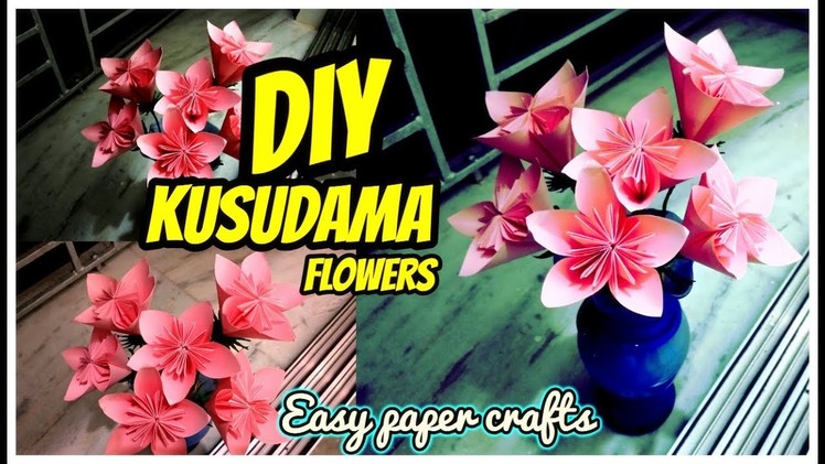 DIY Kusudama Flowers || Tutorial || Easy Paper Crafts