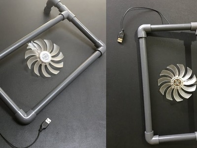 DIY Laptop Cooling Pad Made out of PVC Pipes & Parts