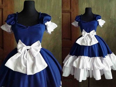 ♣  DIY Sweet LOLITA Ep 11 ♣ blue Lolita Dress Tutorial