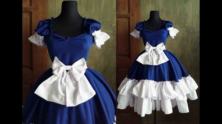 ♣  DIY Sweet LOLITA Ep 11 ♣ blue Lolita Dress Tutorial