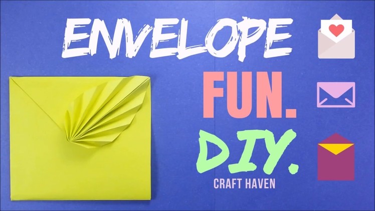 Easy Origami Envelope Tutorial - ♥︎ DIY ♥︎ Leaf Envelope - Fun Paper Envelope for Beginners