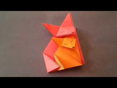 Fox Paper Craft Origami  WHERE'S MAMA! Happy Mothers Day