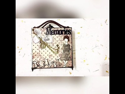 Handmade suitcase album ||scrapbook for someone special ||handmade gift
