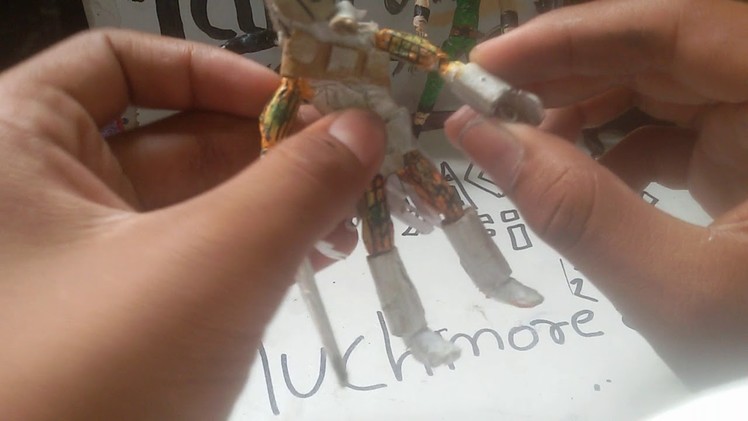 Homemade Action figure out of paper