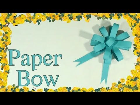How To Make A Paper Bow | DIY Easy Paper Bow Gift Wrap | Best Craft Idea