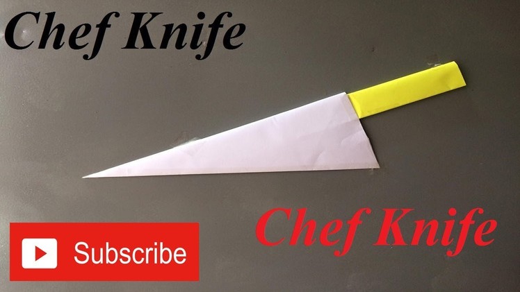 How to make a paper knife - chef knife