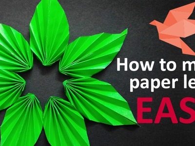 How to make A  Paper Leaf, Easy to make, DIY
