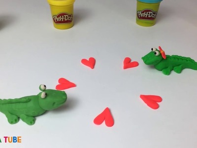 How to Make a Play Doh Crocodile | Fun DIY Youtube Video for Kids