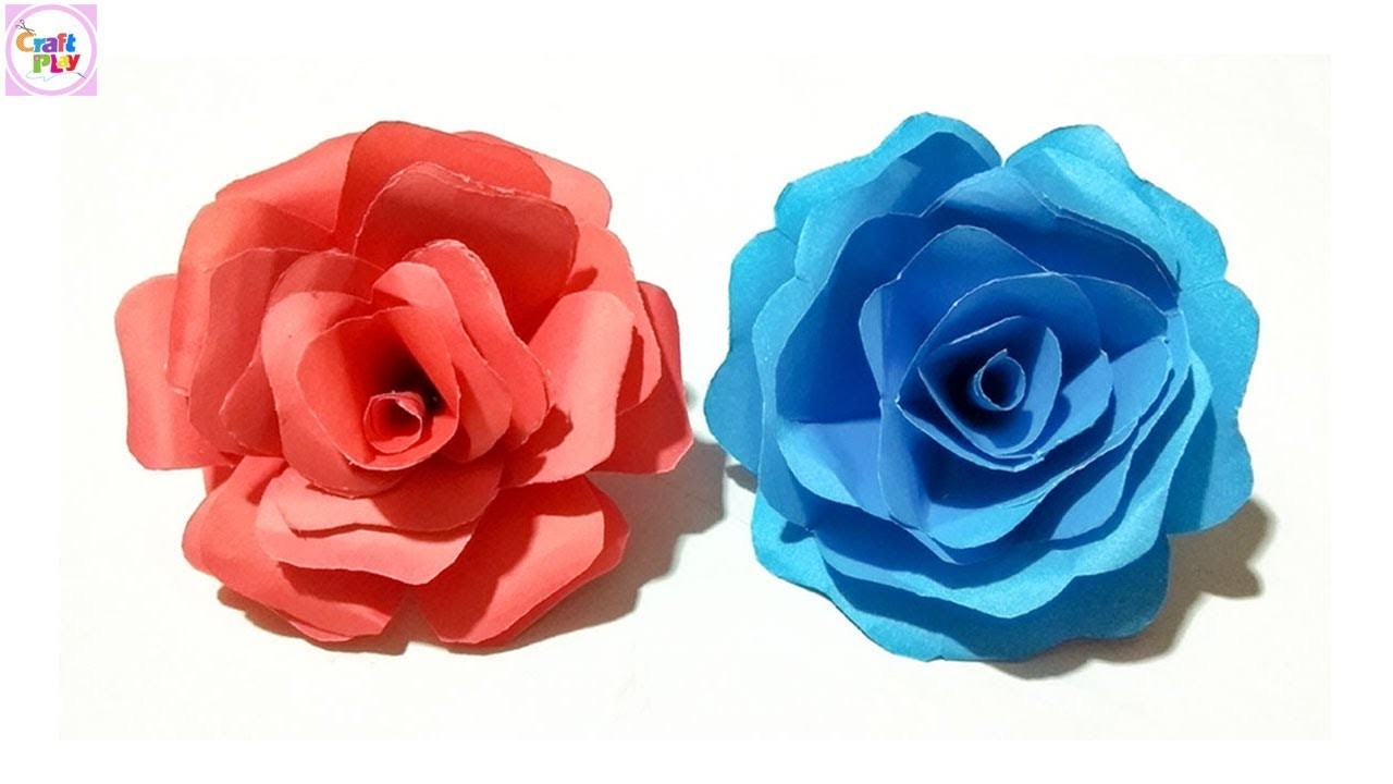 how-to-make-easy-paper-rose-paper-roses-craft-play