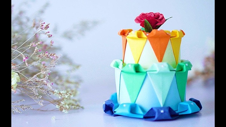 How To Make Paper BirthDay Cake - Paper Craft