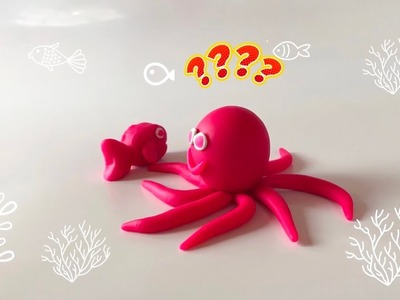 Learn Colors and Numbers Play Doh Octopus Stop Motion Modeling Clay DIY for Kids