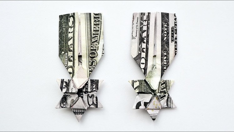 PART 2 | Money STAR MEDAL | Cool Origami Dollar Tutorial DIY