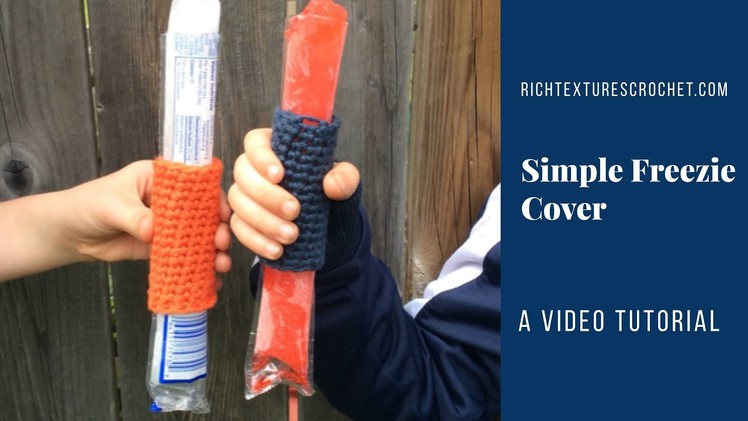 Simple Freezie Sleeves - A Free Crochet Pattern