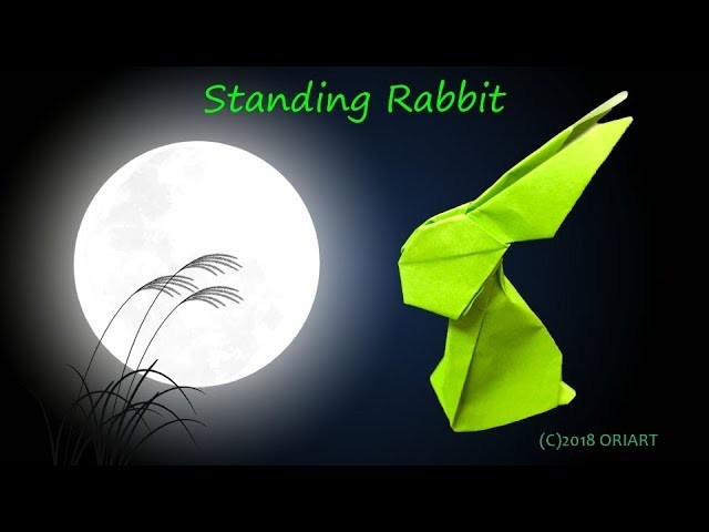 【折り紙 作り方】立ちウサギ ~立体.動物~｜3D Paper Rabbit ~Animal~.DIY-Tutorial