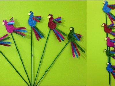 Wall hanging with birds | wall hanging bird craft ideas | paper craft wall hanging birds | diy