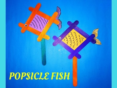 Wow !! Amazing Popsicle Stick Fish Craft || Icecream Stick Fish Craft for Kids || Fish Craft -Easy