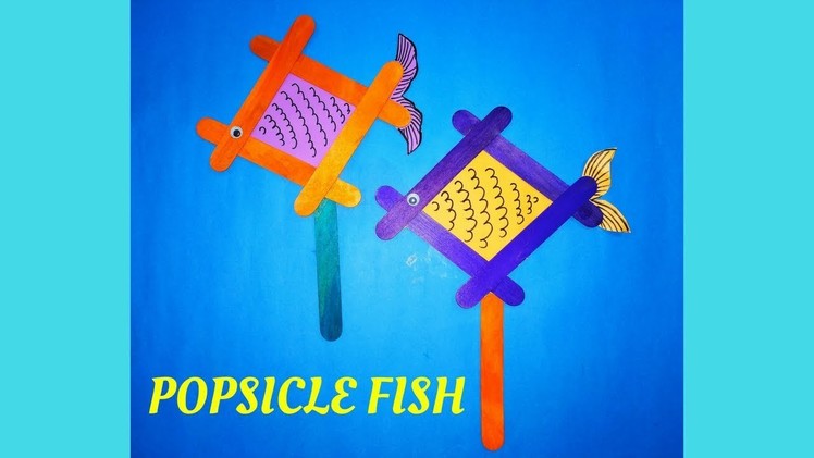 Wow !! Amazing Popsicle Stick Fish Craft || Icecream Stick Fish Craft for Kids || Fish Craft -Easy