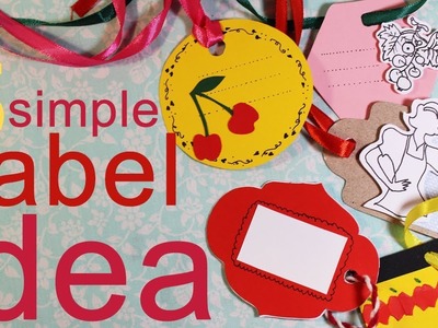 5 Simple Tag Idea - Gift DIY - Label Jar & Bottle Crafts Tutorial 61