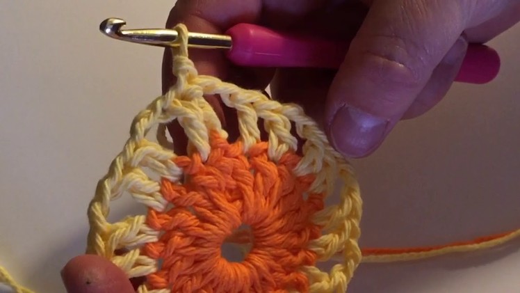 Colorful Crochet Sunshine Coaster Patterns