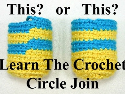 Crochet Circle Join,  Invisible Join for Tapestry Crochet, Amigurumi