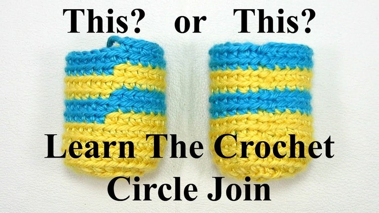 Crochet Circle Join,  Invisible Join for Tapestry Crochet, Amigurumi