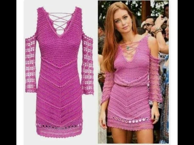 Crochet dress pattern-Vestido tejido de croche