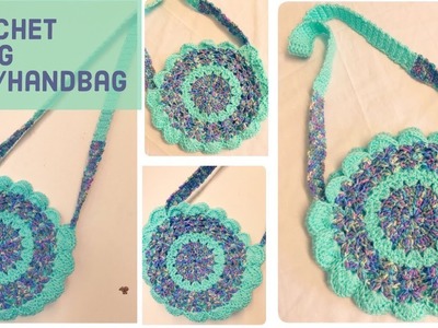 Crochet sling bag.hand bag.purse - English version