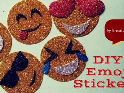 DIY Emoji Stickers | How to make emoji stickers | kreative Crafts with Tanya