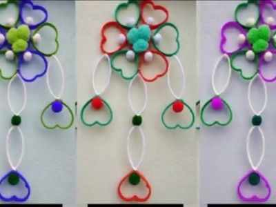 DIY: Plastic Bottle Wall Hanging.How to Make Beautiful Wall Hanging With Plastic Bottle and Woolen