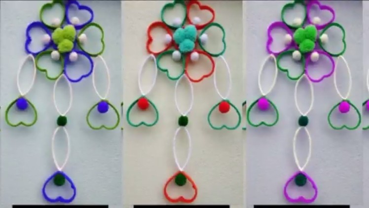 DIY: Plastic Bottle Wall Hanging.How to Make Beautiful Wall Hanging With Plastic Bottle and Woolen