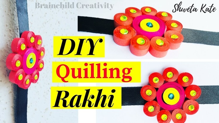DIY Quilling Paper Rakhi | Easy Rakhi Tutorial | Handmade Rakhi DIY