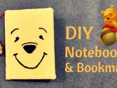 DIY Winnie The Pooh Notebook And Honey Pot Bookmark