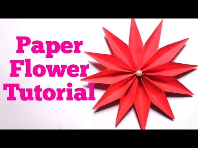 Easy Paper Flowers making instructions - DIY Paper Flower Tutorial