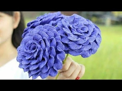 Flower making from paper Ribbon