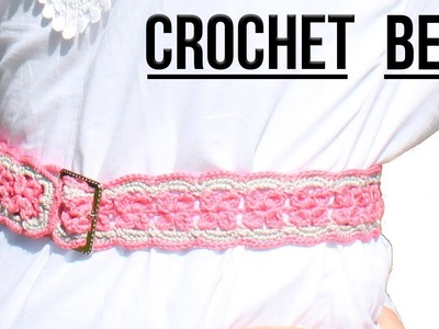 How to crochet a lace belt. Free tutorial. pattern for beginners. Easy Crochet