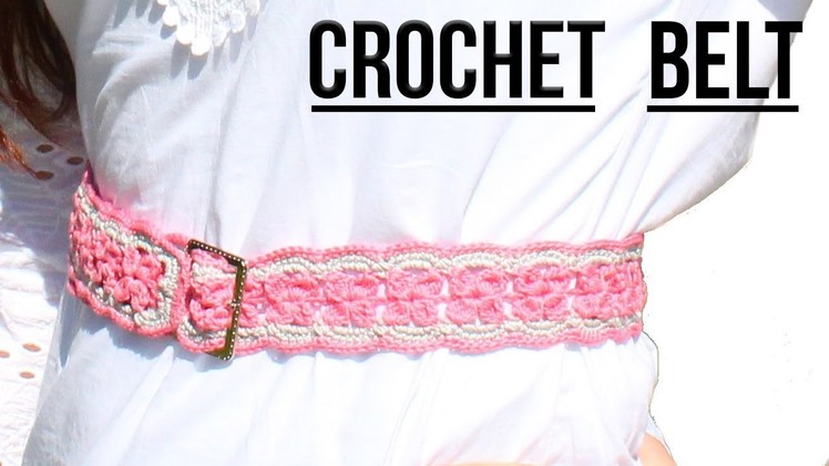 How to crochet a lace belt. Free tutorial. pattern for beginners. Easy Crochet