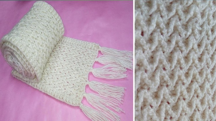 How to Crochet a Muffler.Scarf