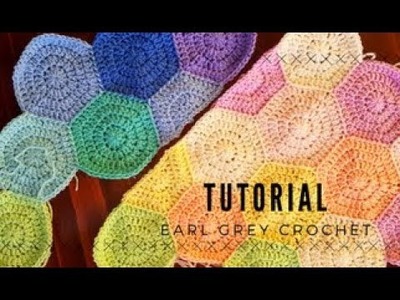 How to crochet a solid hexagon blanket - with PLT Join As You Go