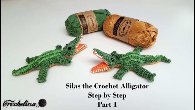 How to Crochet an Alligator part 1   Crochelina