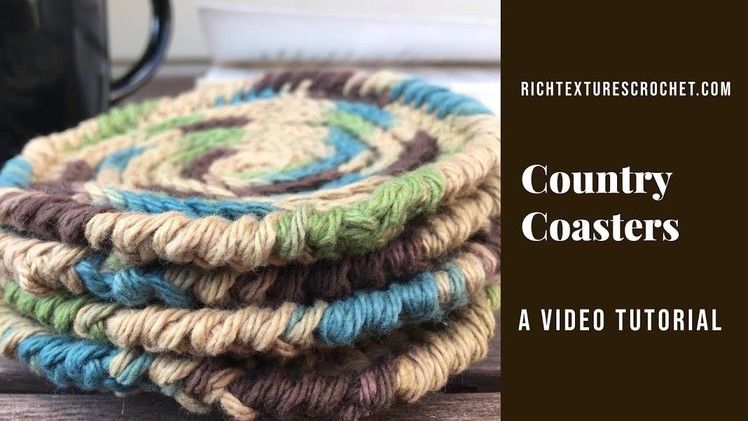 How to Crochet Easy Country Coasters