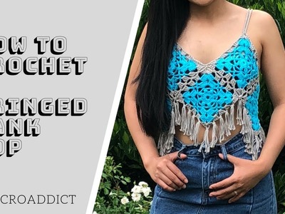 How to crochet Fringed tank top