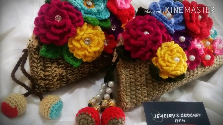 How To Crochet Round Hand Clutch( part 3)