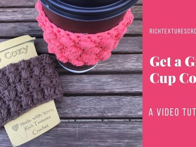 How to Crochet the Get a Grip Cup Cozy
