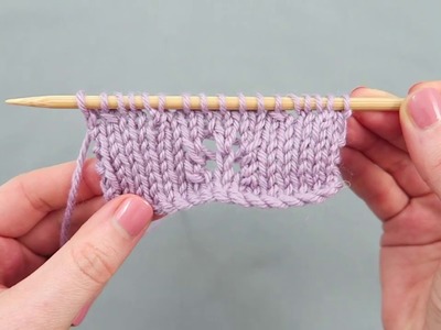 How to knit Butterfly Stitch