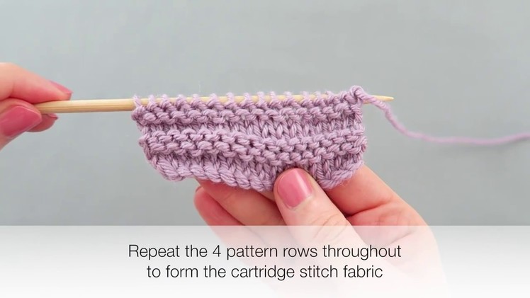 How to Knit Cartridge Stitch