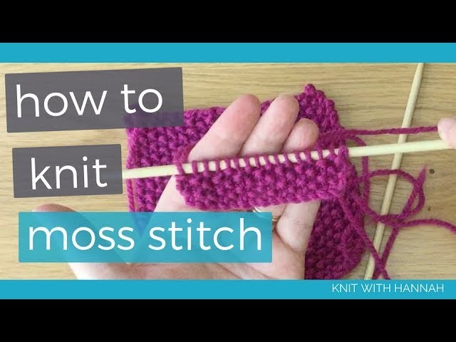 How To Knit Moss Stitch (seed stitch)