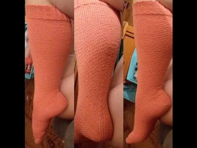 How to Loom Knit Knee High Socks
